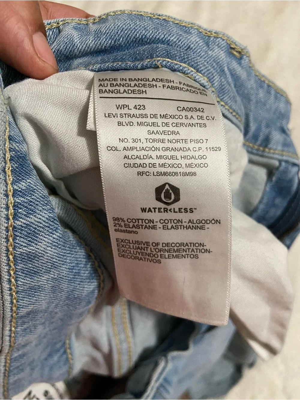 Denizen from Levi's Light Blue Women's Cutoff Denim Shorts